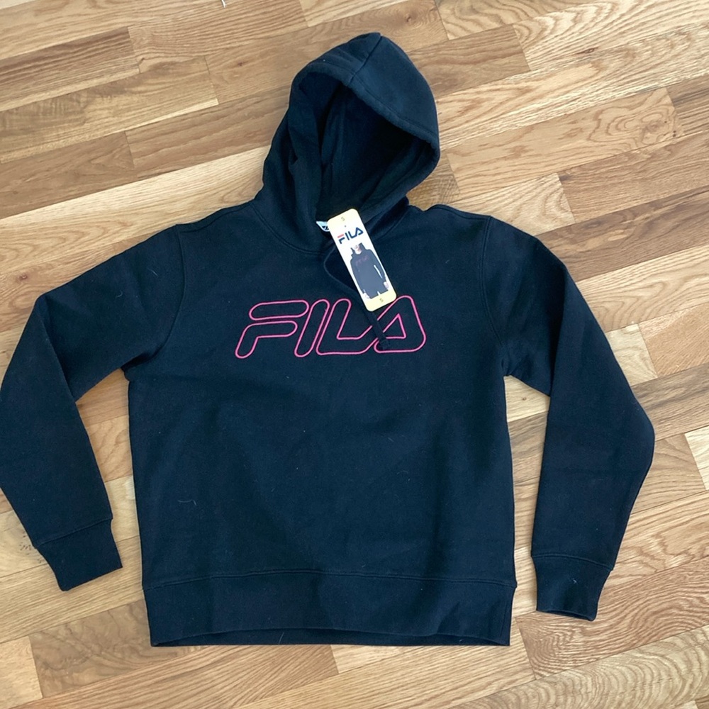FILA. Women’s black hoodie. NWT. Size small